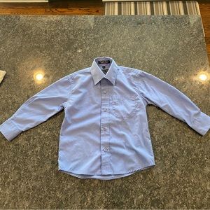 Andrew Fezza 4T blue dress shirt